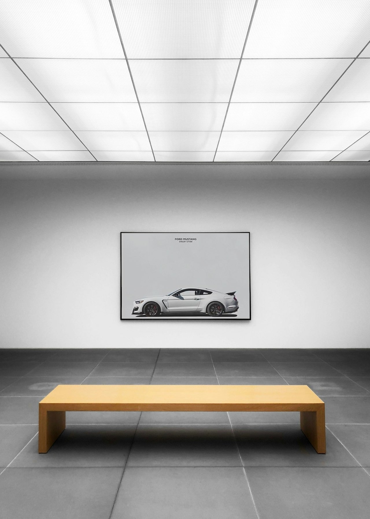 MUSTANG CANVAS POSTER