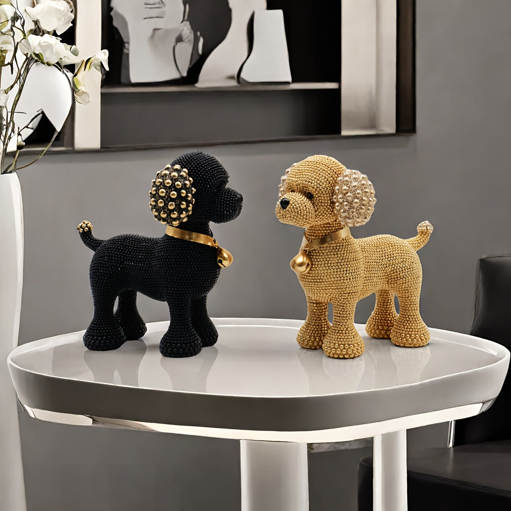 Tnessential Collectible Figurines Modern Luxury Teddy with Creative 3D Decor