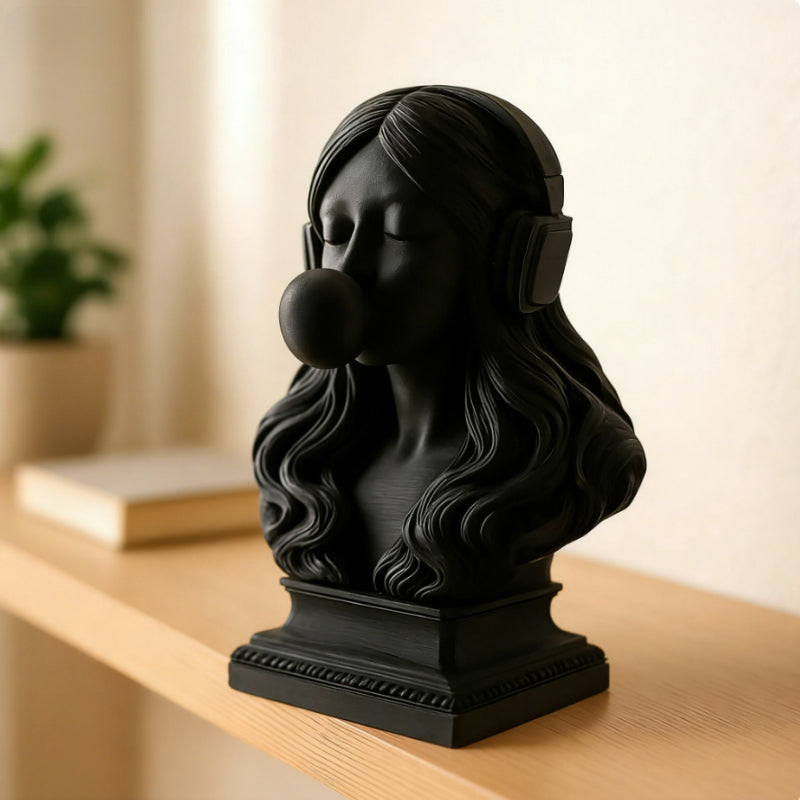 Tnessential Fashionable and Fun Interactive Bust Sculpture 3D Decor