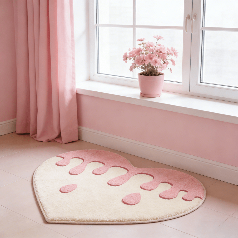 PINK HEART 6 RUG view 8