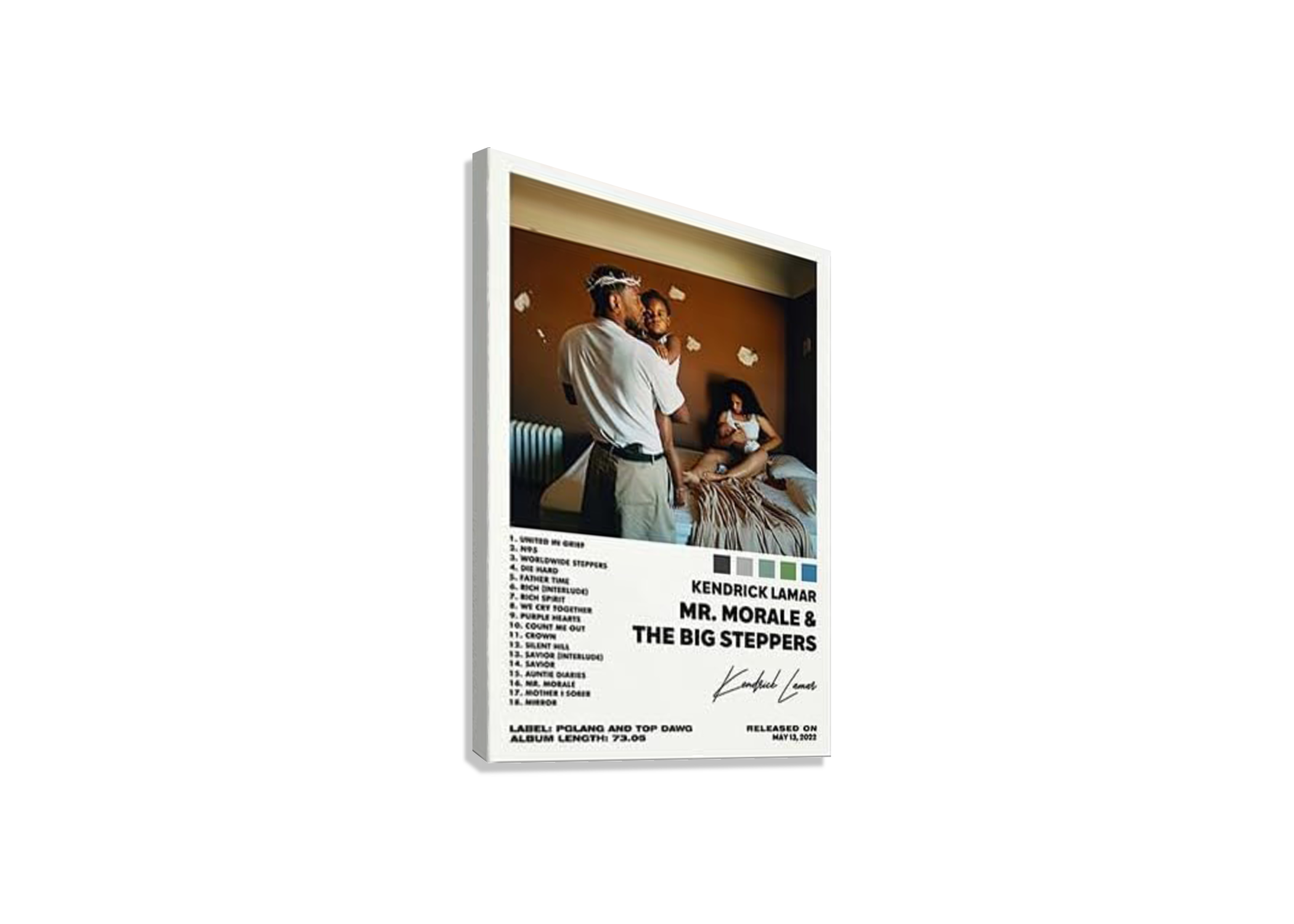 KENDRICK LAMAR "MR MORLE " CANVAS POSTER