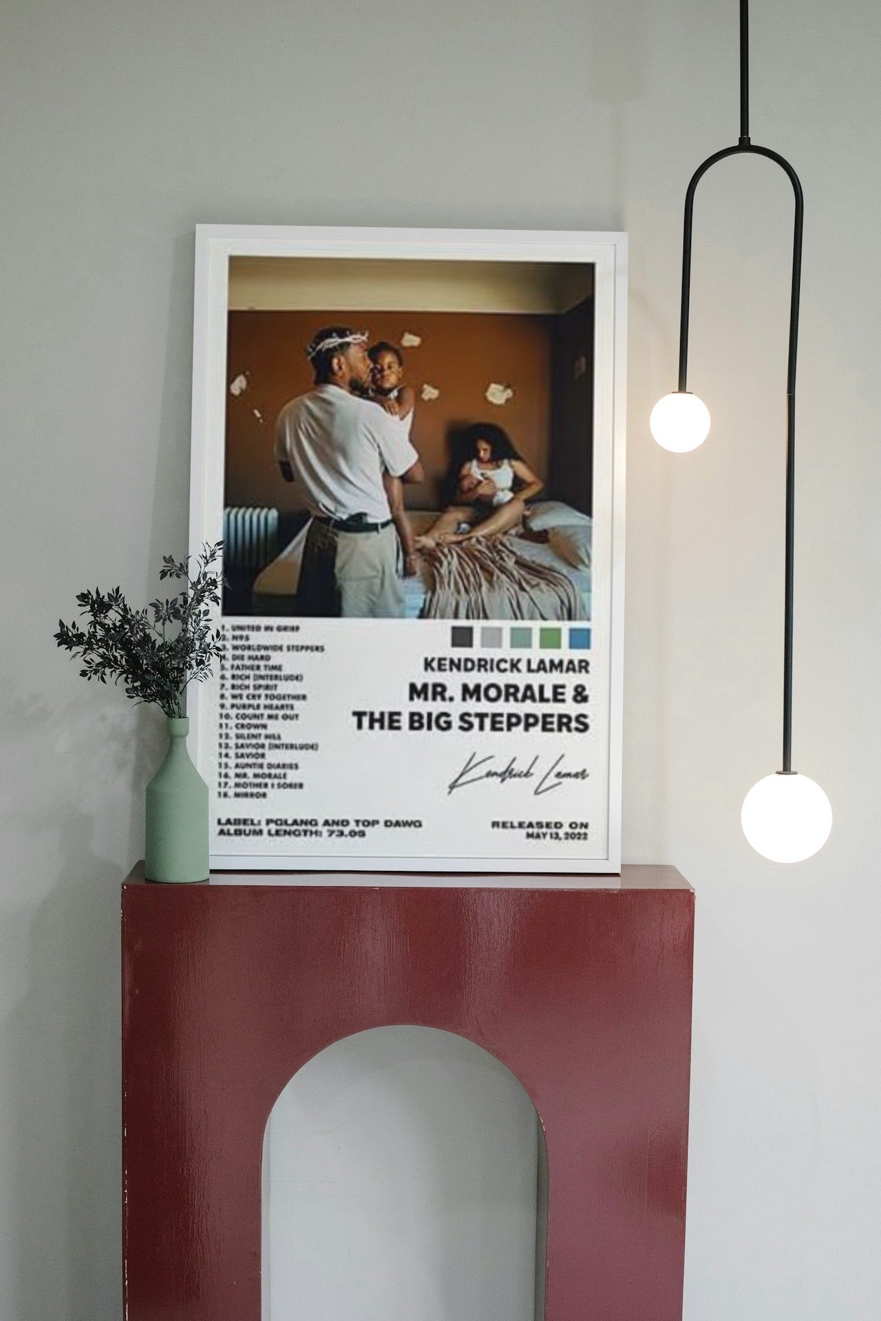 KENDRICK LAMAR "MR MORLE " CANVAS POSTER