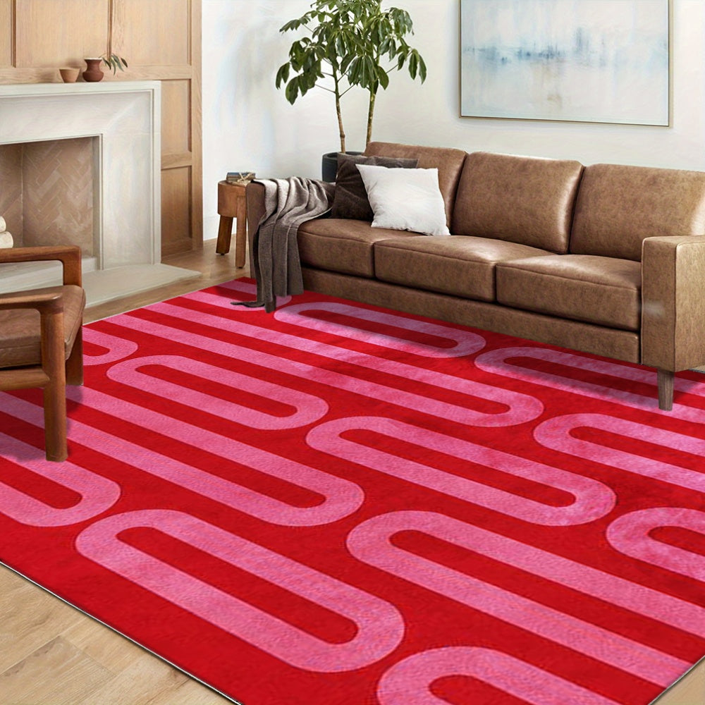 RED WAVE RUG view 2
