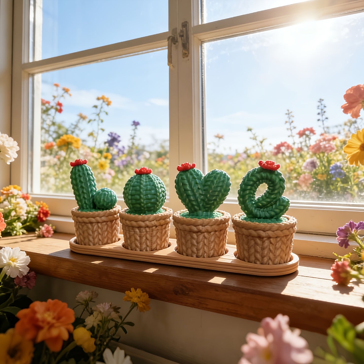 Tnessential Romantic 3D Printed LOVE Small Flower Pot Ornament 3D Decor