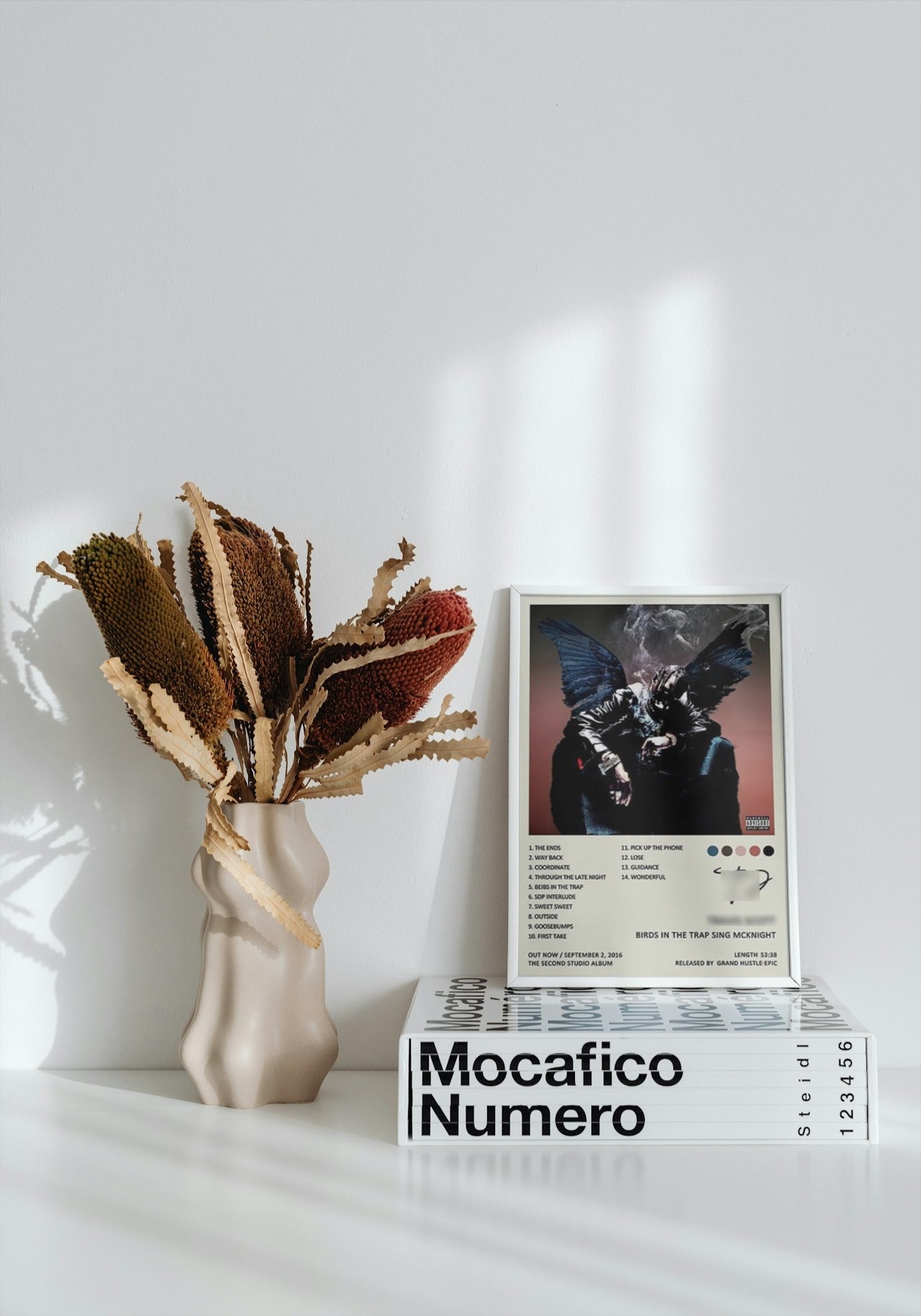 TRAVIS SCOTT " BIRDS IN TRAP SINK IN MCKINGHT " CANVAS POSTER