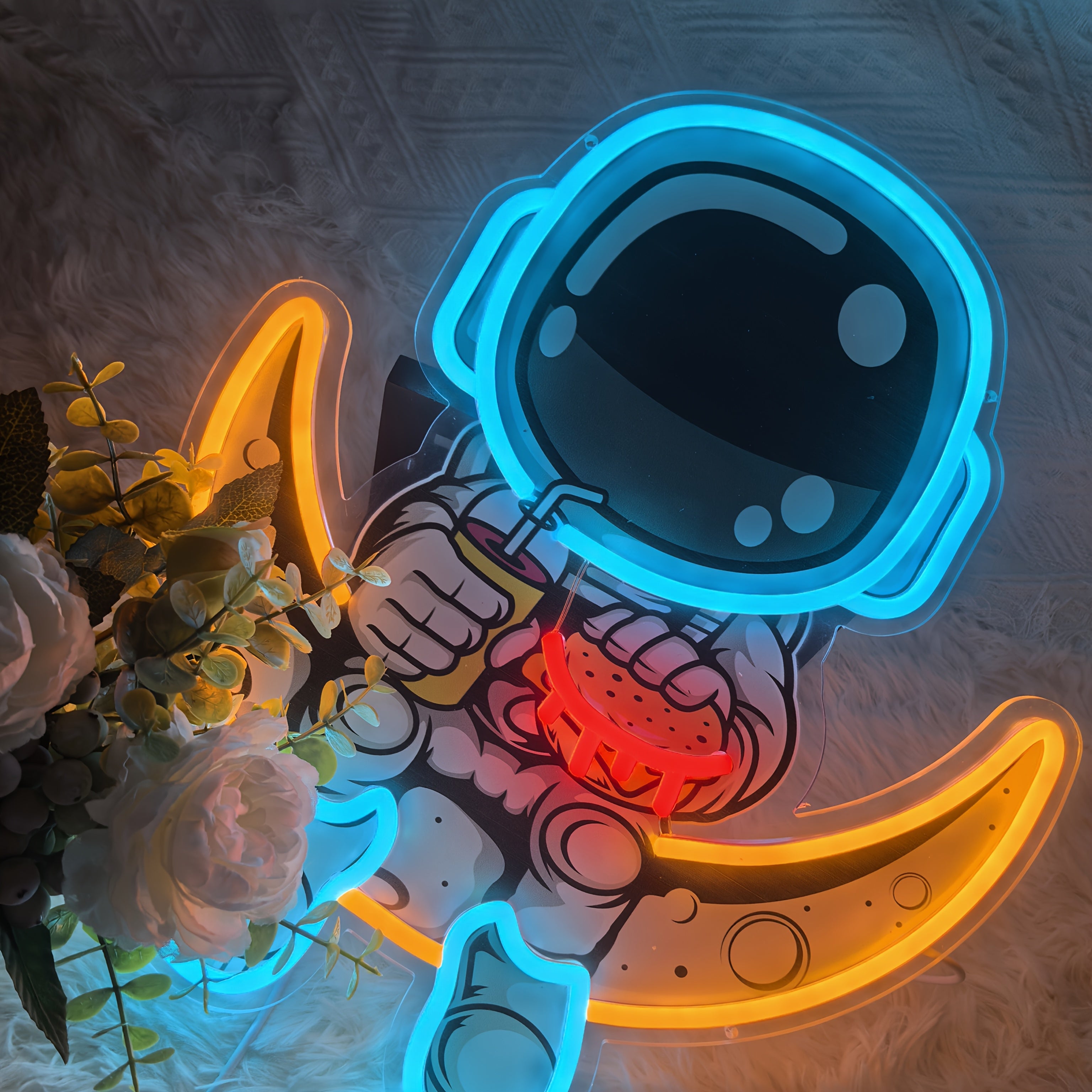 Tnessential Astronaut Neon Sign UV Printing More Realistic and Cool 3D Decor