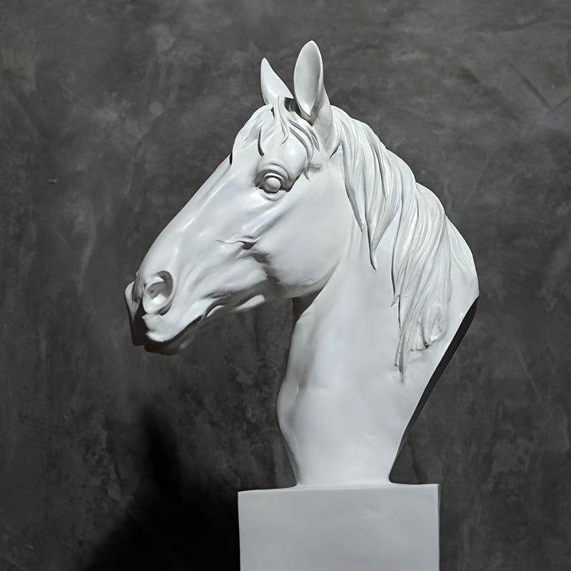 Tnessential Horse Head Sculpture Artwork Large Indoor Decoration 3D Decor