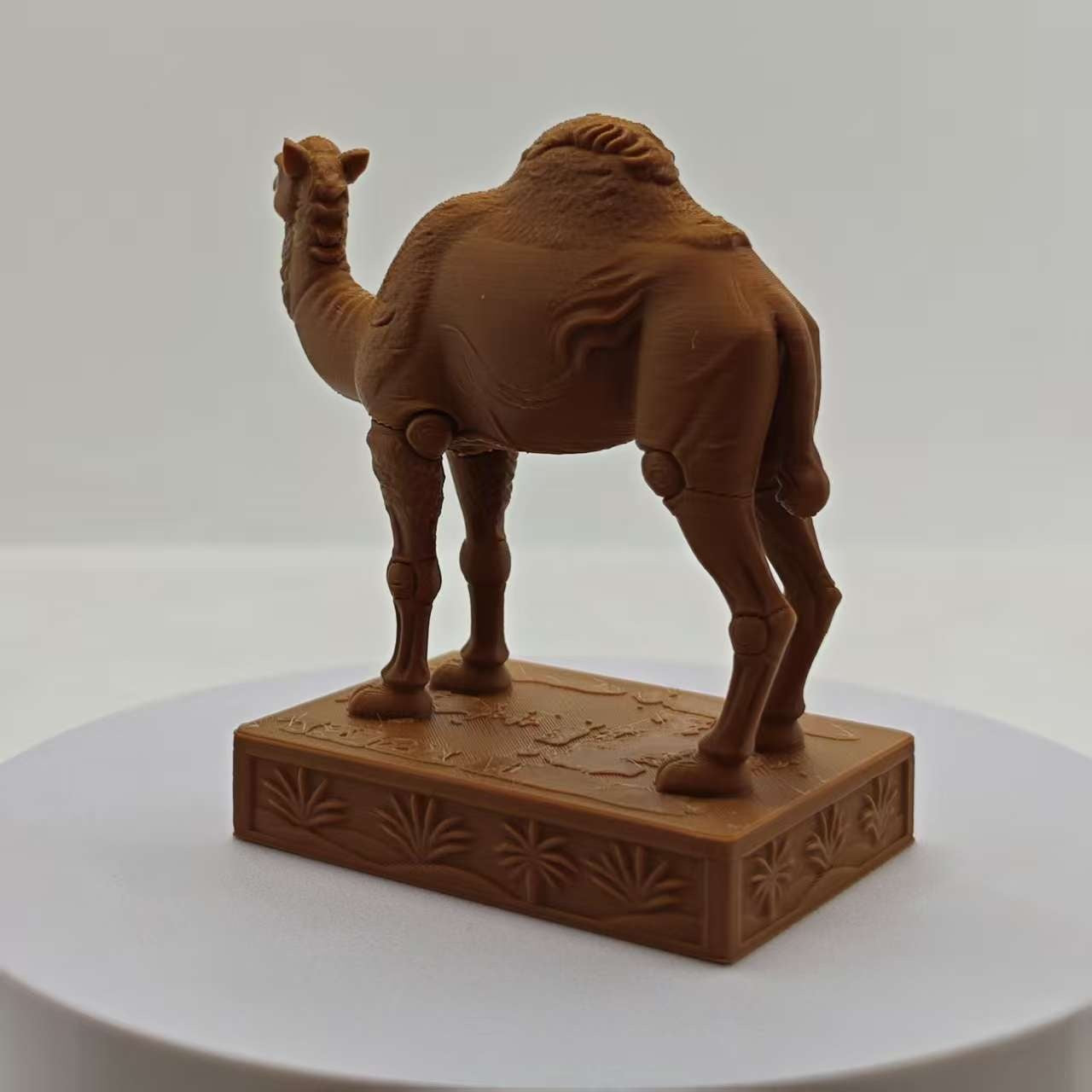 Tnessential Printed Desert Camel Statue 3D Decor