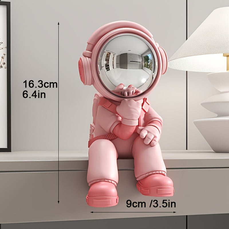 Tnessential Resin Thoughtful Astronaut Statue Decor 3D Decor
