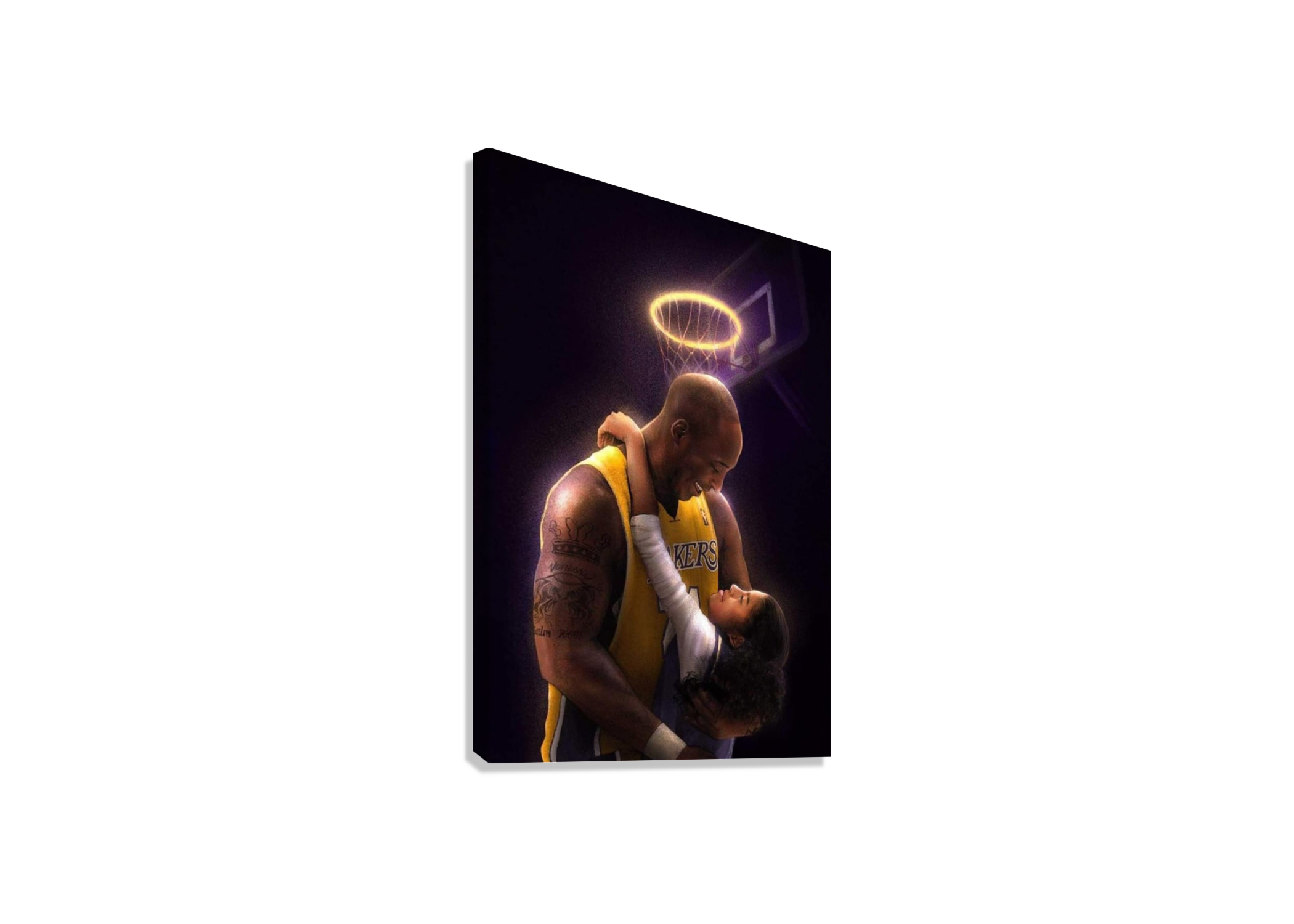KOBE BRYANT & GIANNA CANVAS POSTER