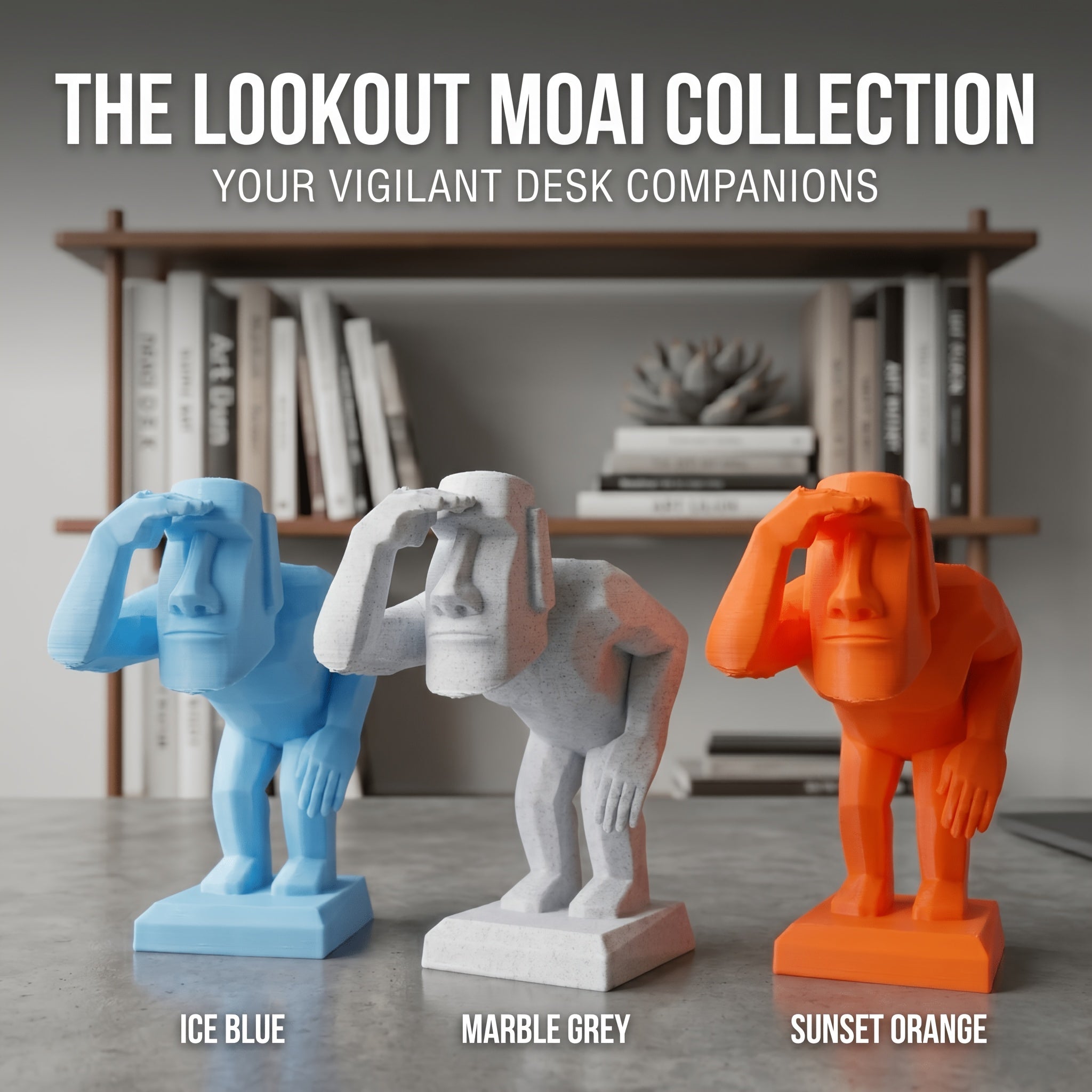 Tnessential Moai Lookout Ornament 3D Decor