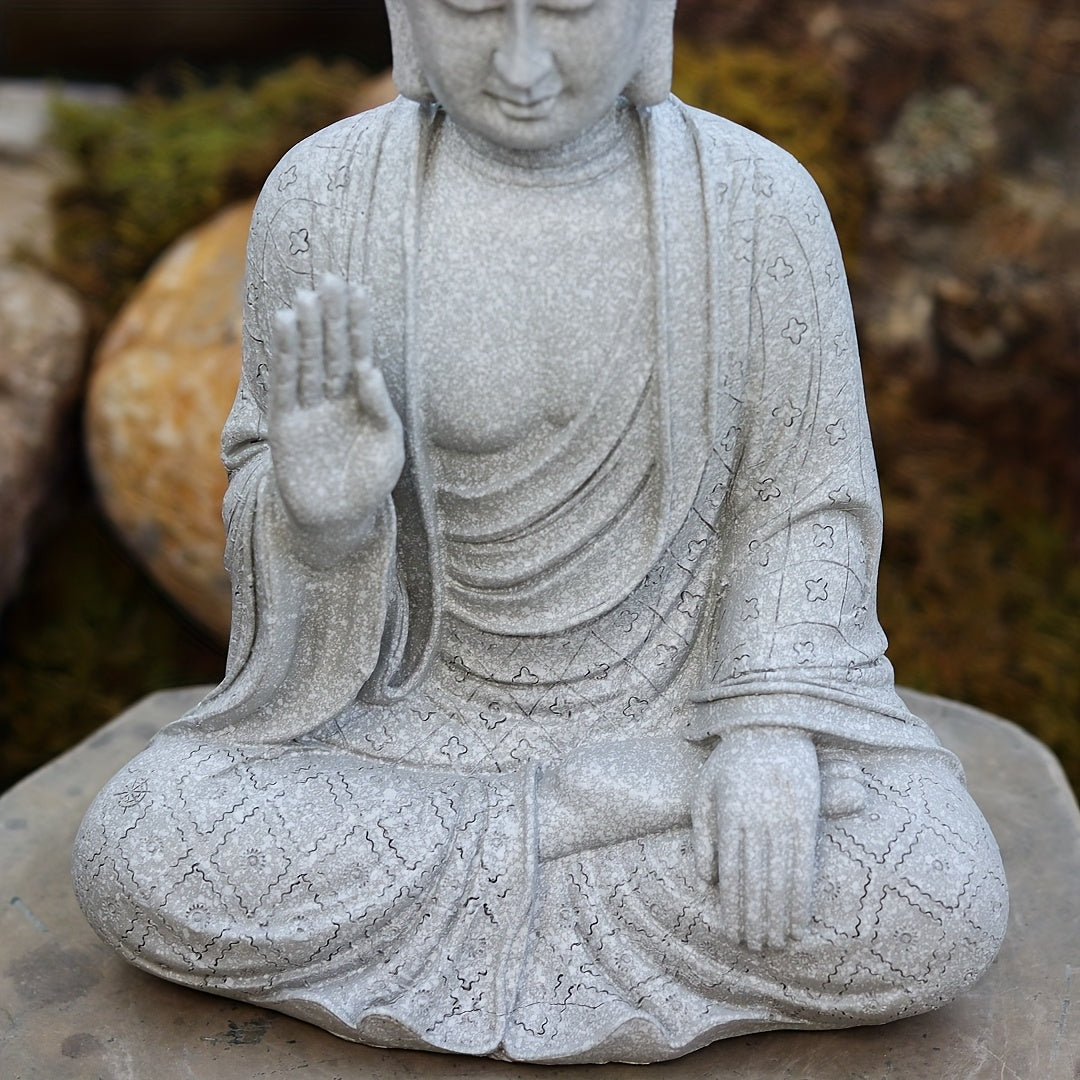 Tnessential Buddha Statue Resin Craft 3D Decor