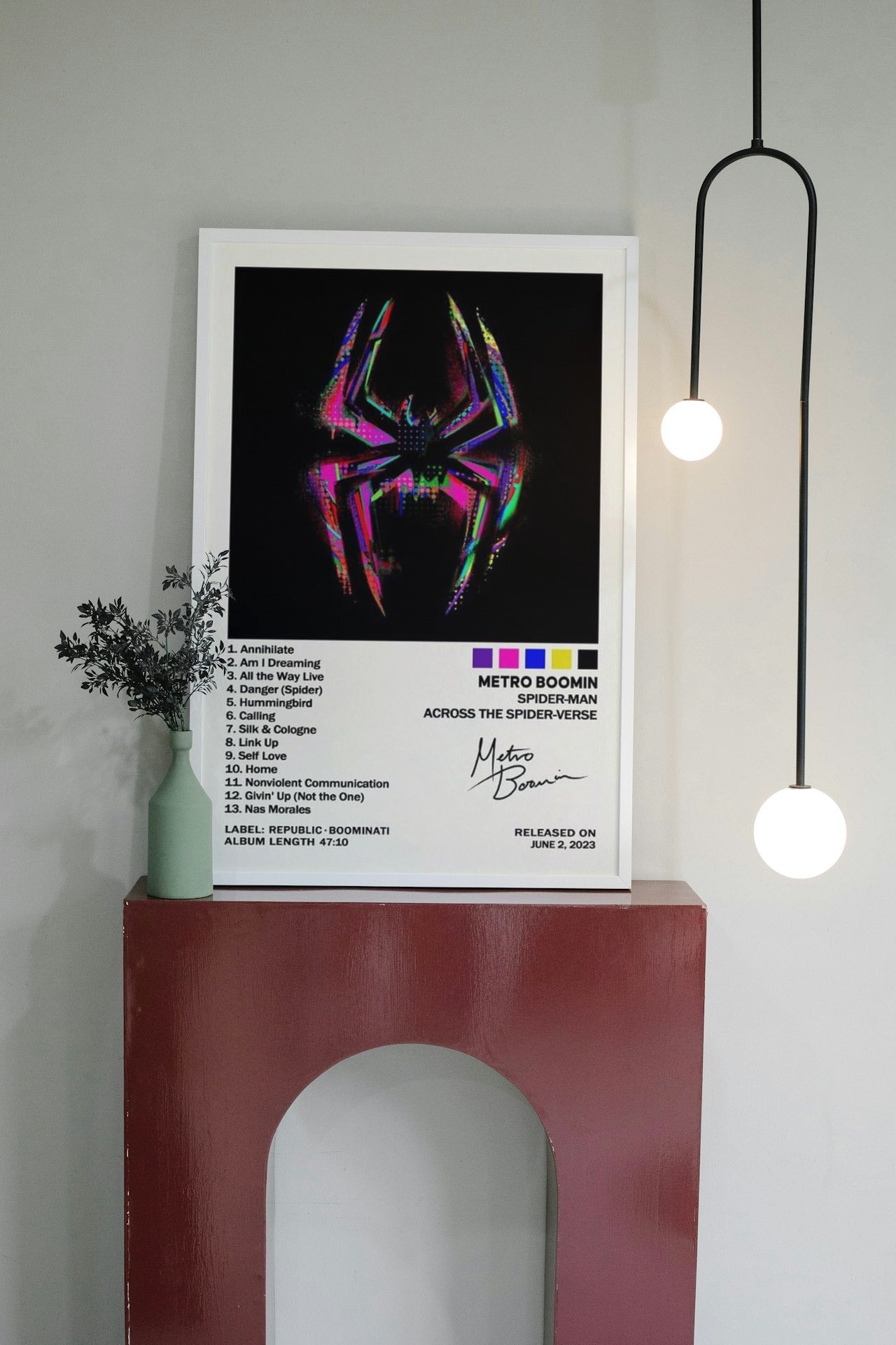 METRO BOOMIN X ACROSS THE SPIDER VERSE CANVAS POSTER