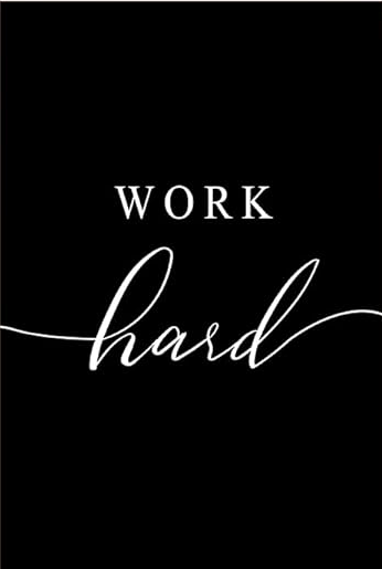 WORK HARD MOTIVATIONAL CANVAS POSTER
