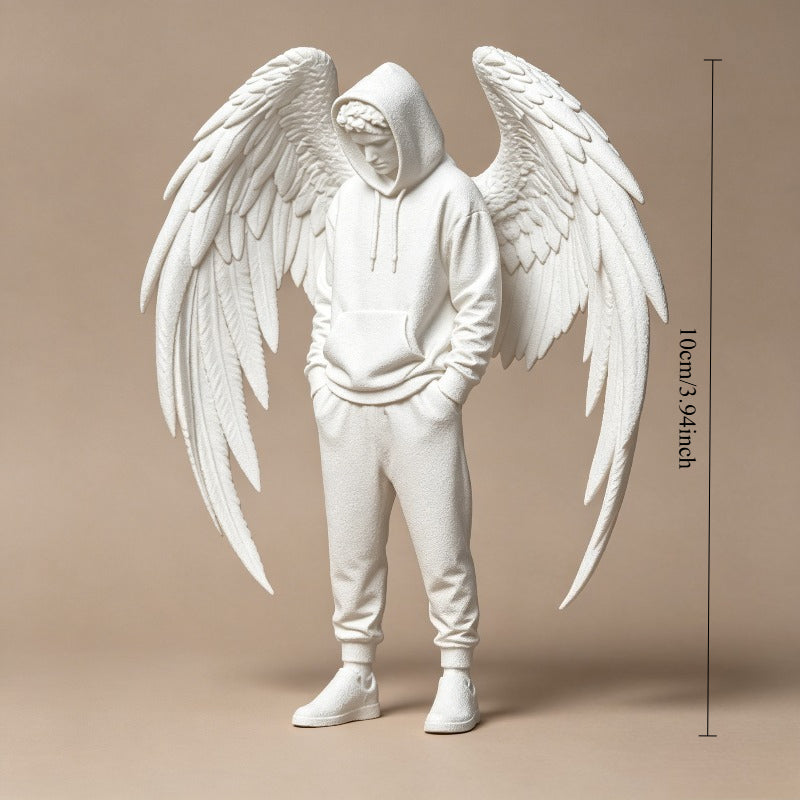 Tnessential Printed Stylish Angel Small Statue Ornament 3D Decor
