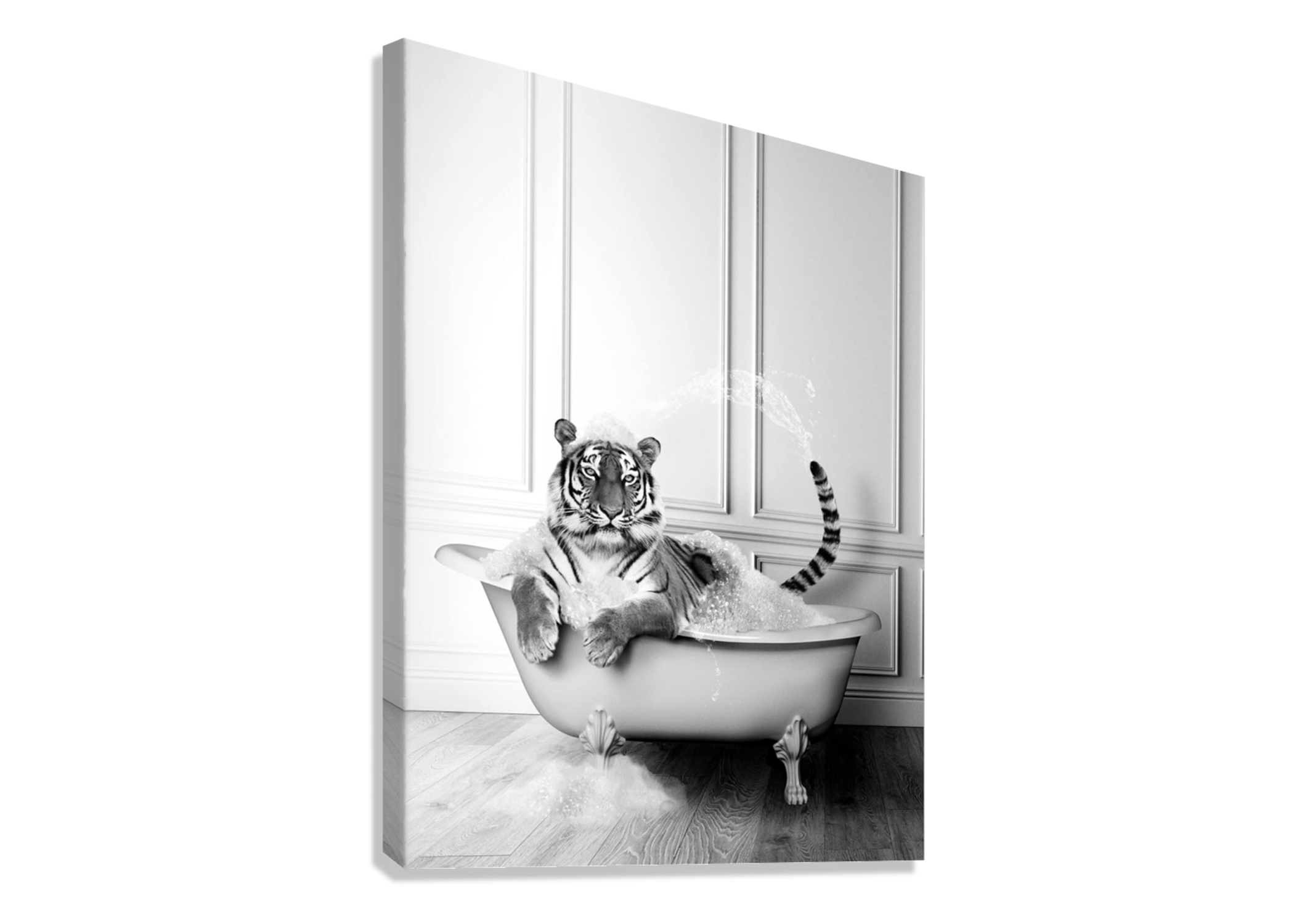 FUNNY ANE CUTE TIGER CANVAS POSTER