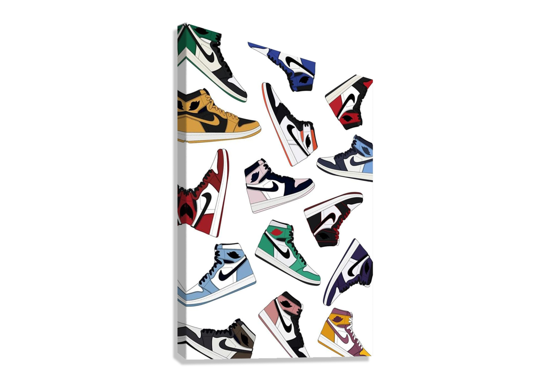 Dynamic Hype Air Jordans Canvas Art