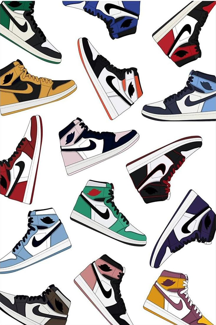 Dynamic Hype Air Jordans Canvas Art