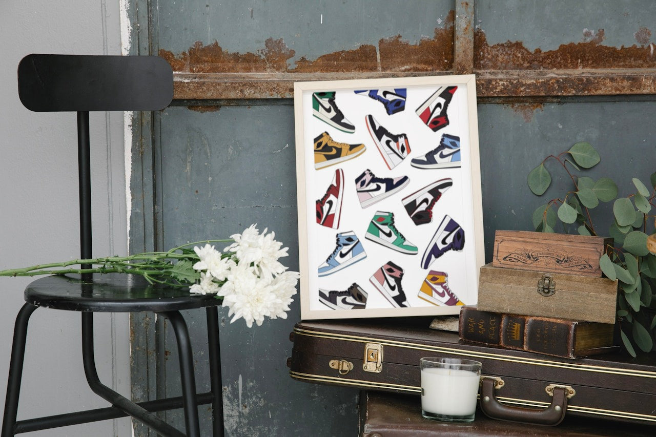 Dynamic Hype Air Jordans Canvas Art