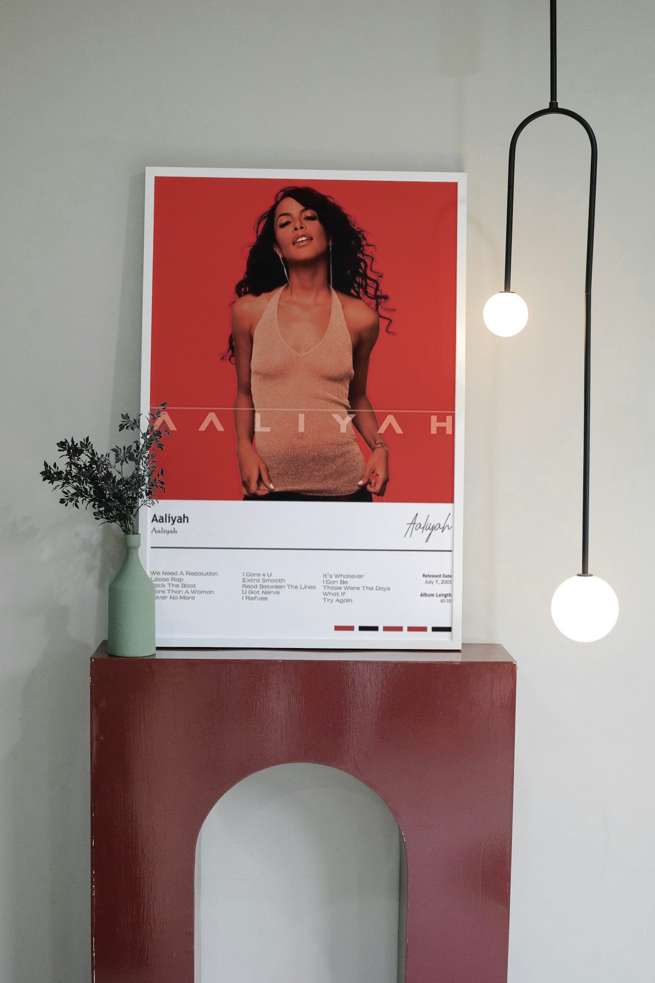 AALIYAH SINGER CANVAS POSTER