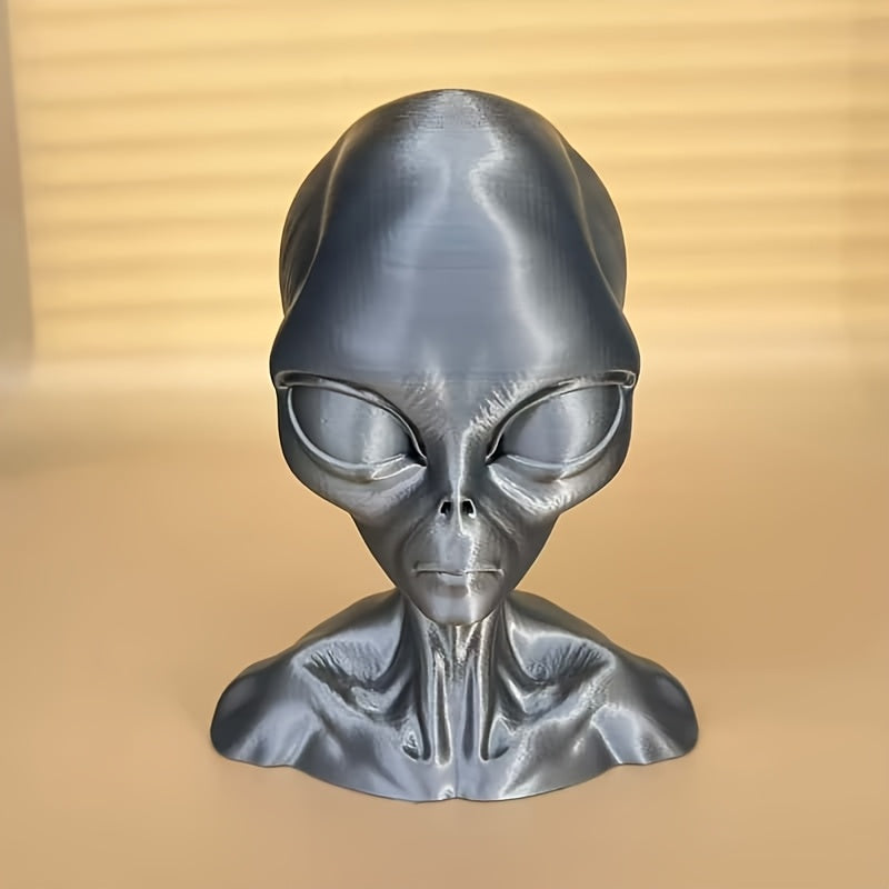 Tnessential Alien Bust Sculpture Statue 3D Decor