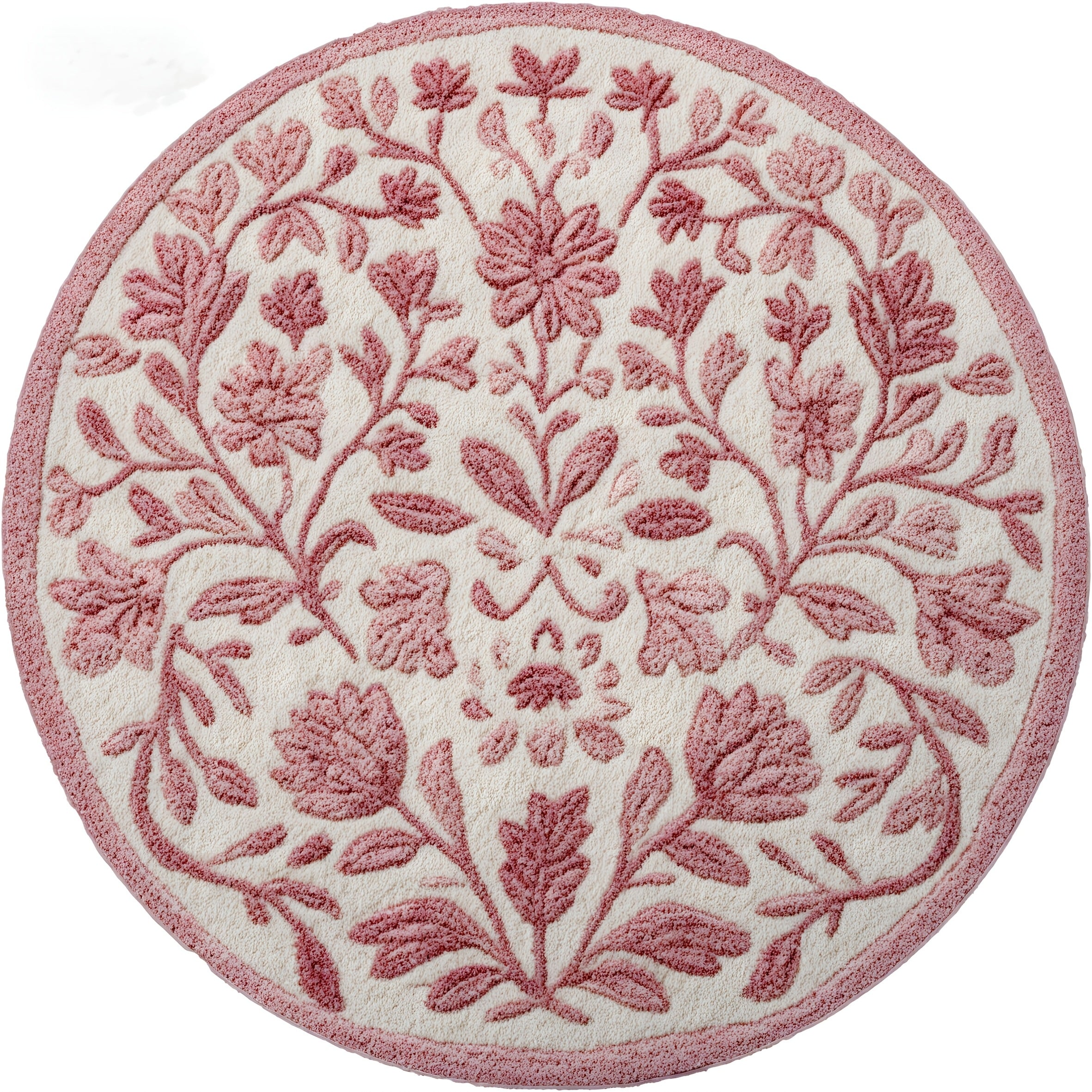 PINK ROUND 3 RUG view 4