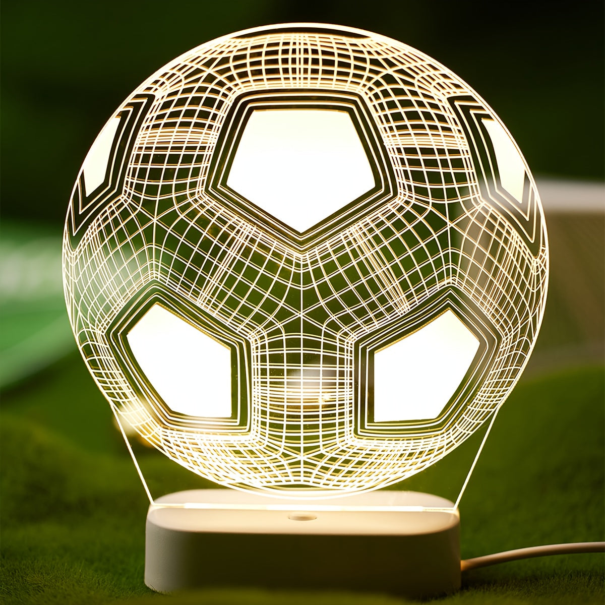 Tnessential D Creative Glowing Football Night Light 3D Decor