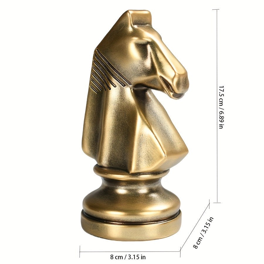 Tnessential Resin Chess King Decorative Piece: Indoor and Outdoor Use 3D Decor