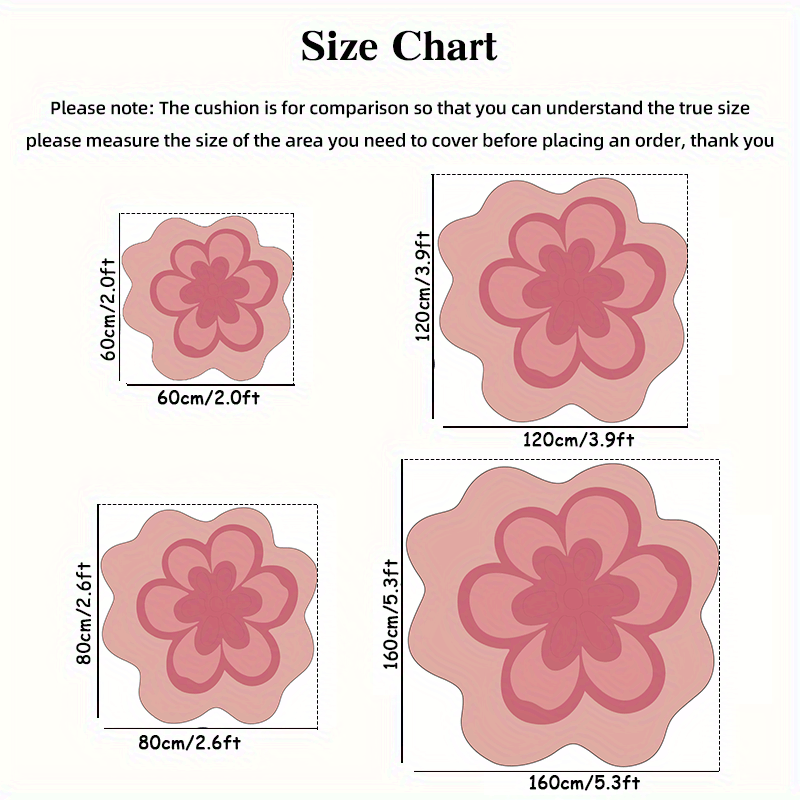 PINK FLOWER RUG view 2