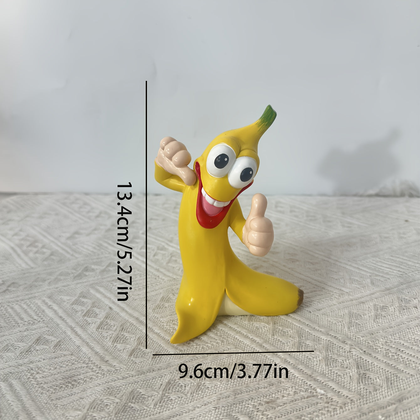 Tnessential Quirky Banana Figurine Made of Resin 3D Decor