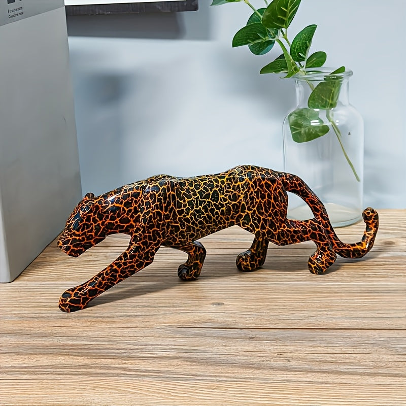 Tnessential Hunting Pose Leopard Print Decor 3D Decor