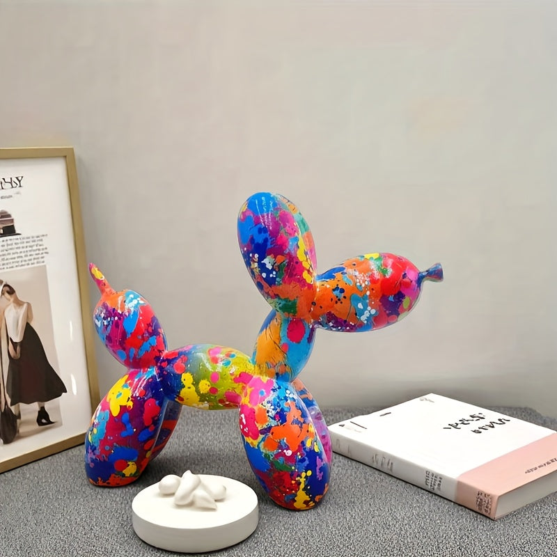 Tnessential Collectible Figurines 1pc Colorful Balloon Dog Sculpture 3D Decor