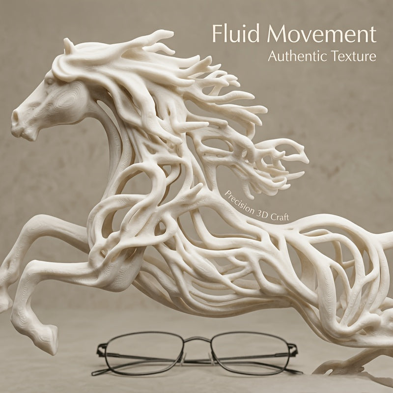 Tnessential Large-scale 3d-printed Ethereal Stallion 3D Decor