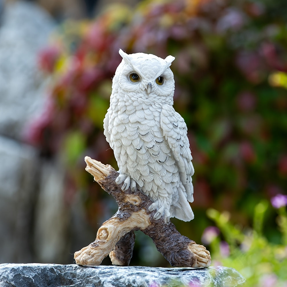 Tnessential Realistic Garden Owl Statue 3D Decor