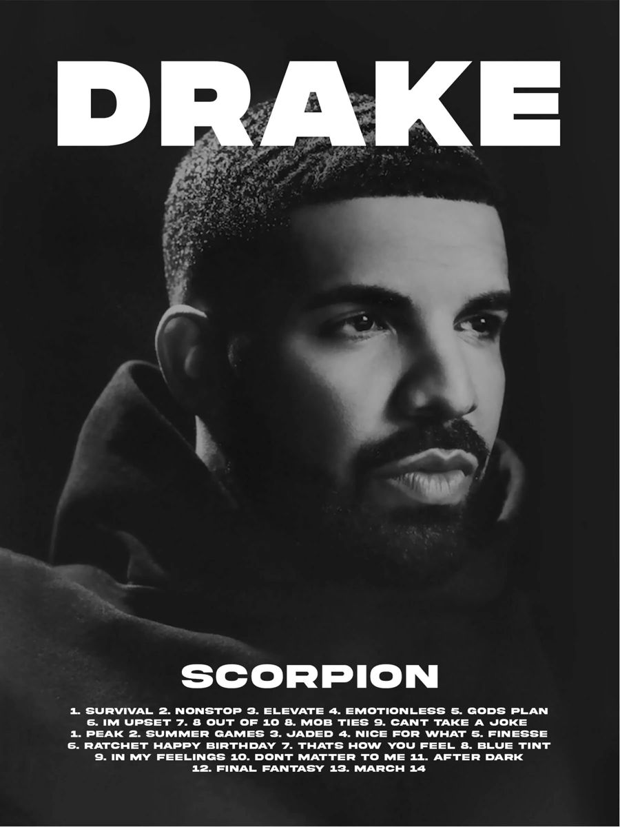 DRAKE CANVAS POSTER