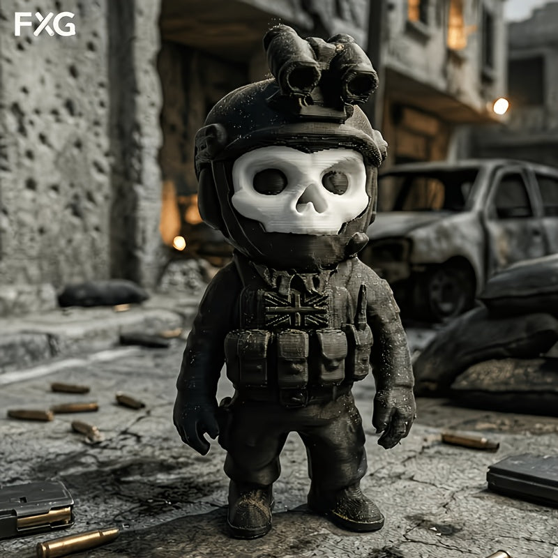 Tnessential Skull Tactical Soldier Decorative Ornament 3D Decor