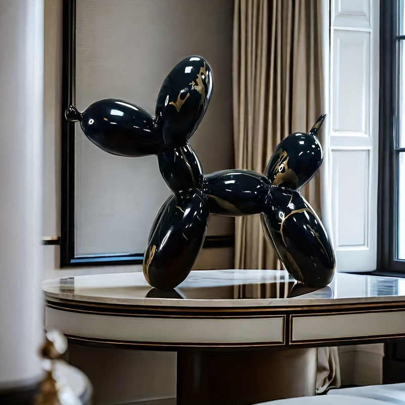 Tnessential Creative Water Transfer Printing Balloon Dog Sculpture 3D Decor
