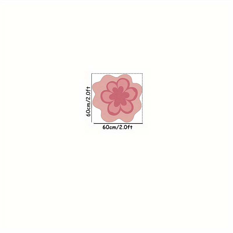 PINK FLOWER RUG view 4