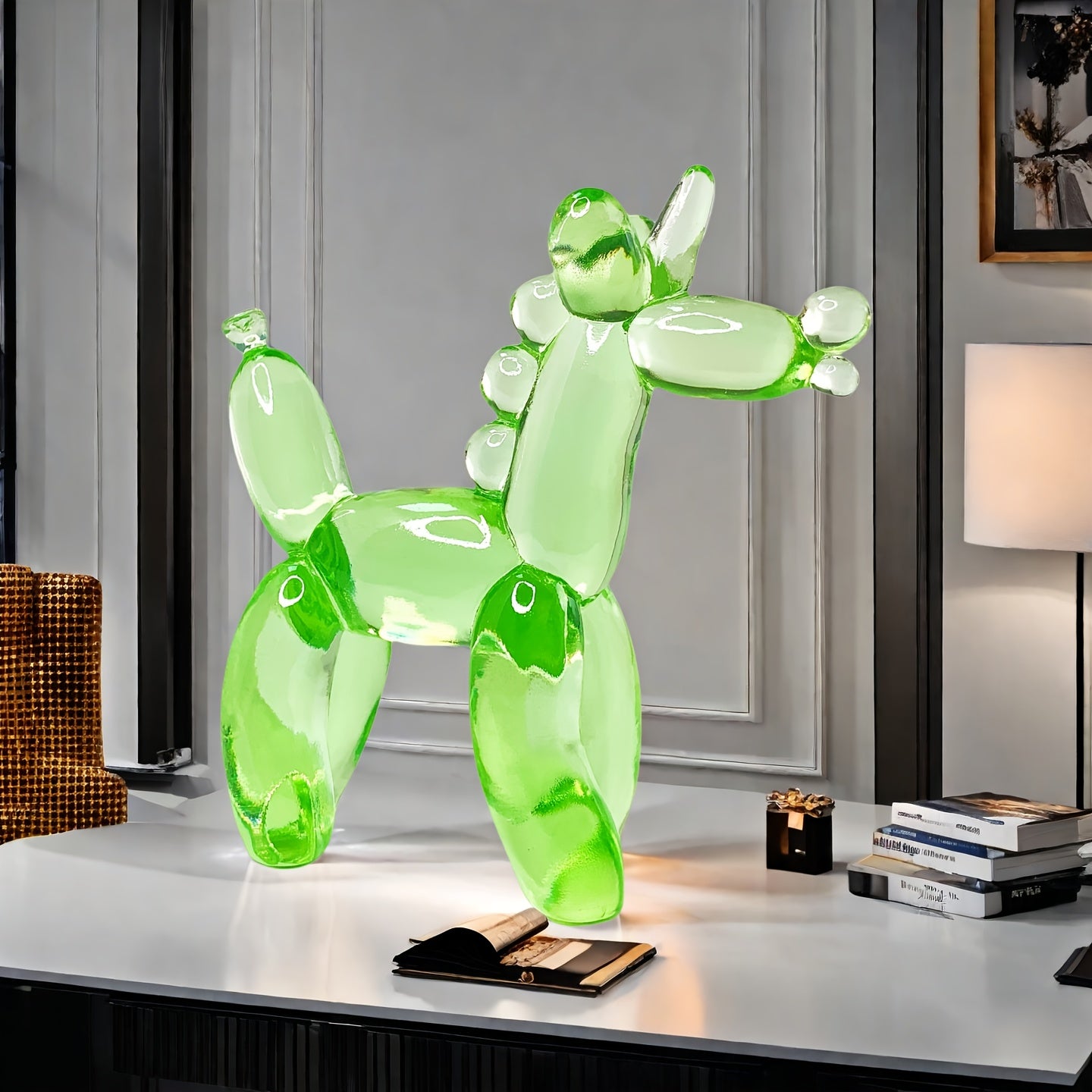 Tnessential Charming and Adorable Transparent Balloon Unicorn Resin 3D Decor