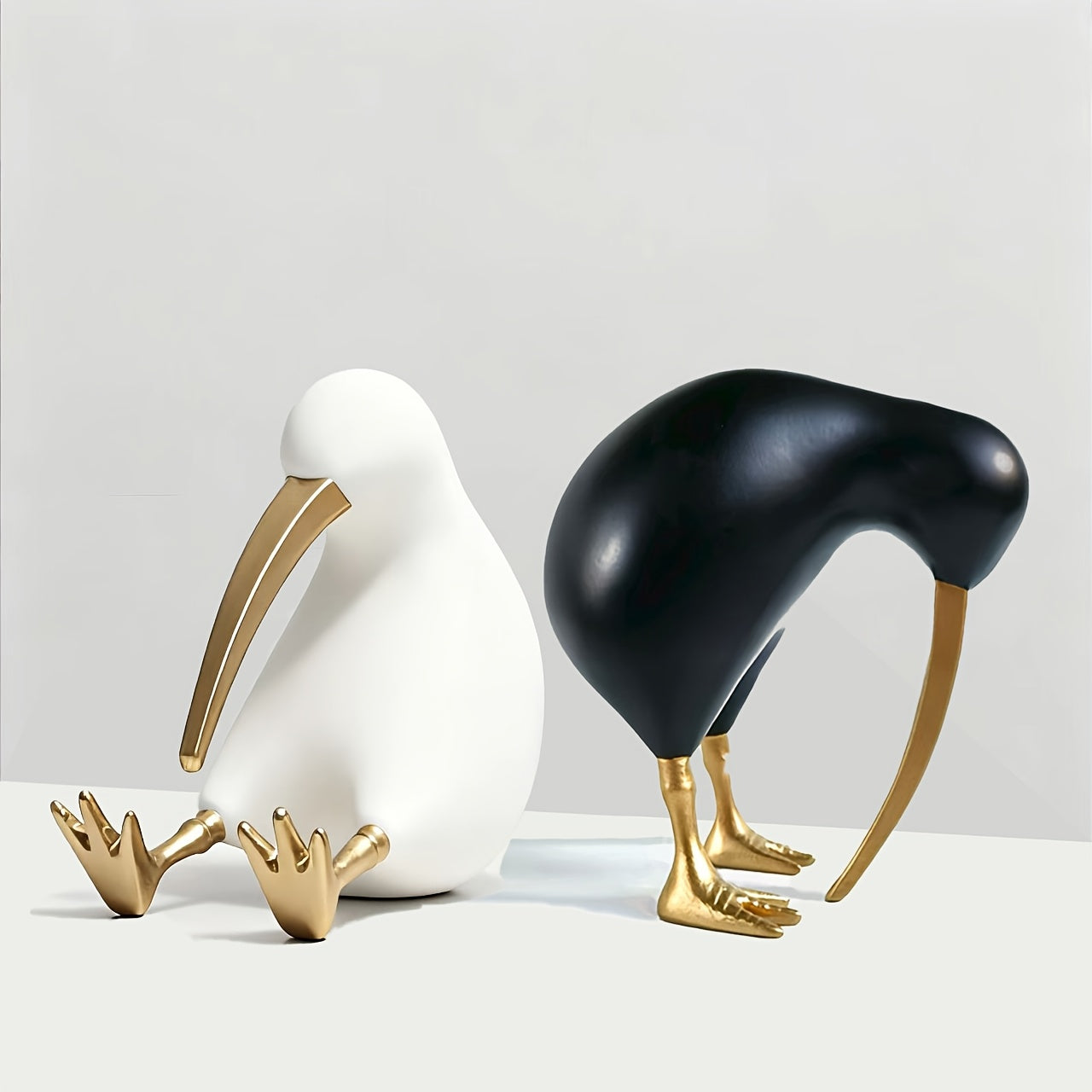 Tnessential Nordic Minimalist Style Bird-shaped Resin Decorations 3D Decor