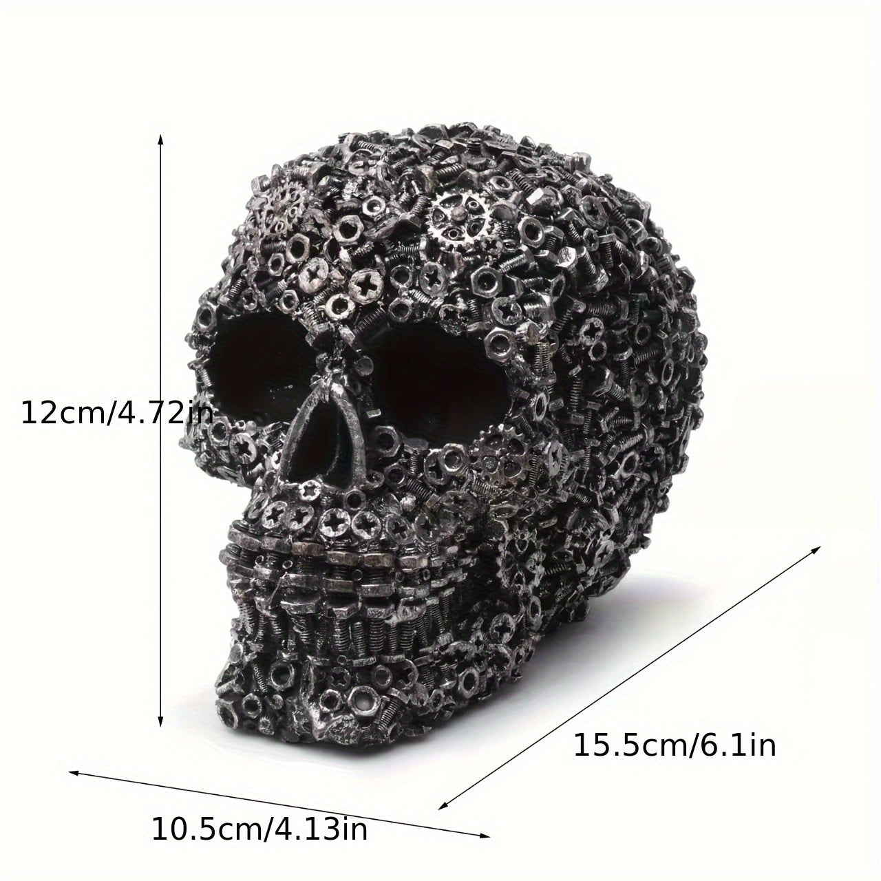 Tnessential Steampunk Gear Skull Decor 3D Decor