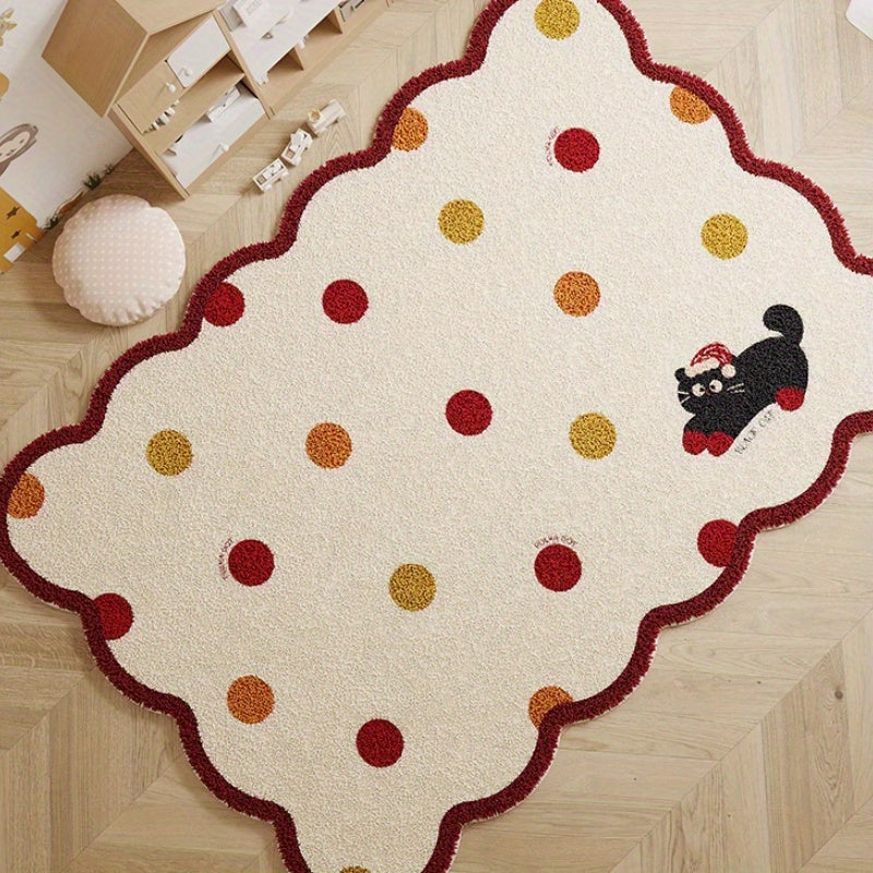 RED IRREGULAR 3 RUG view 5