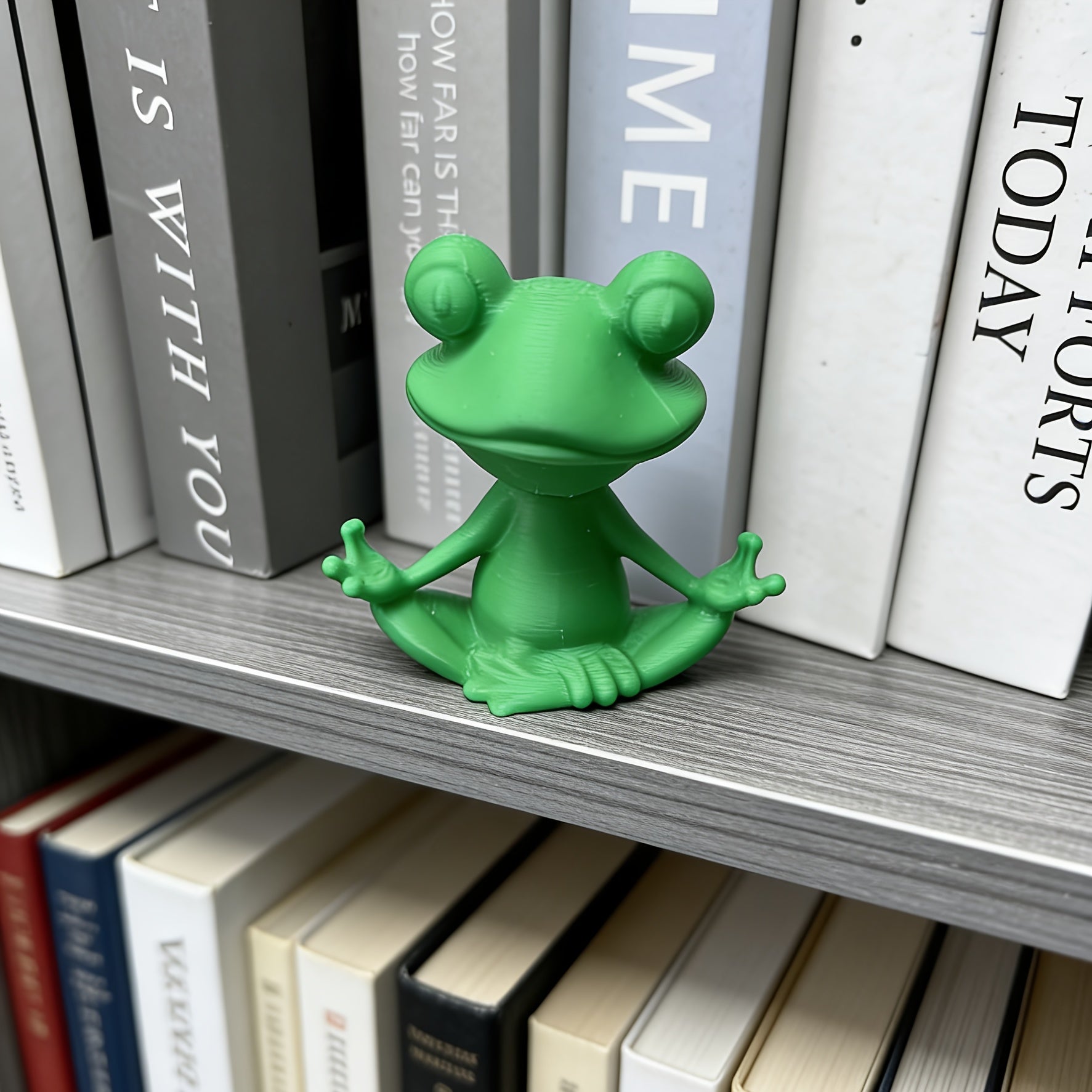 Tnessential Zen Frog Meditation Statue 3D Decor