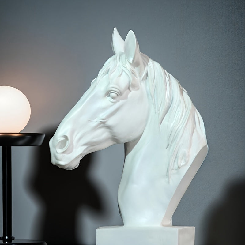 Tnessential Horse Head Sculpture Artwork Large Indoor Decoration 3D Decor