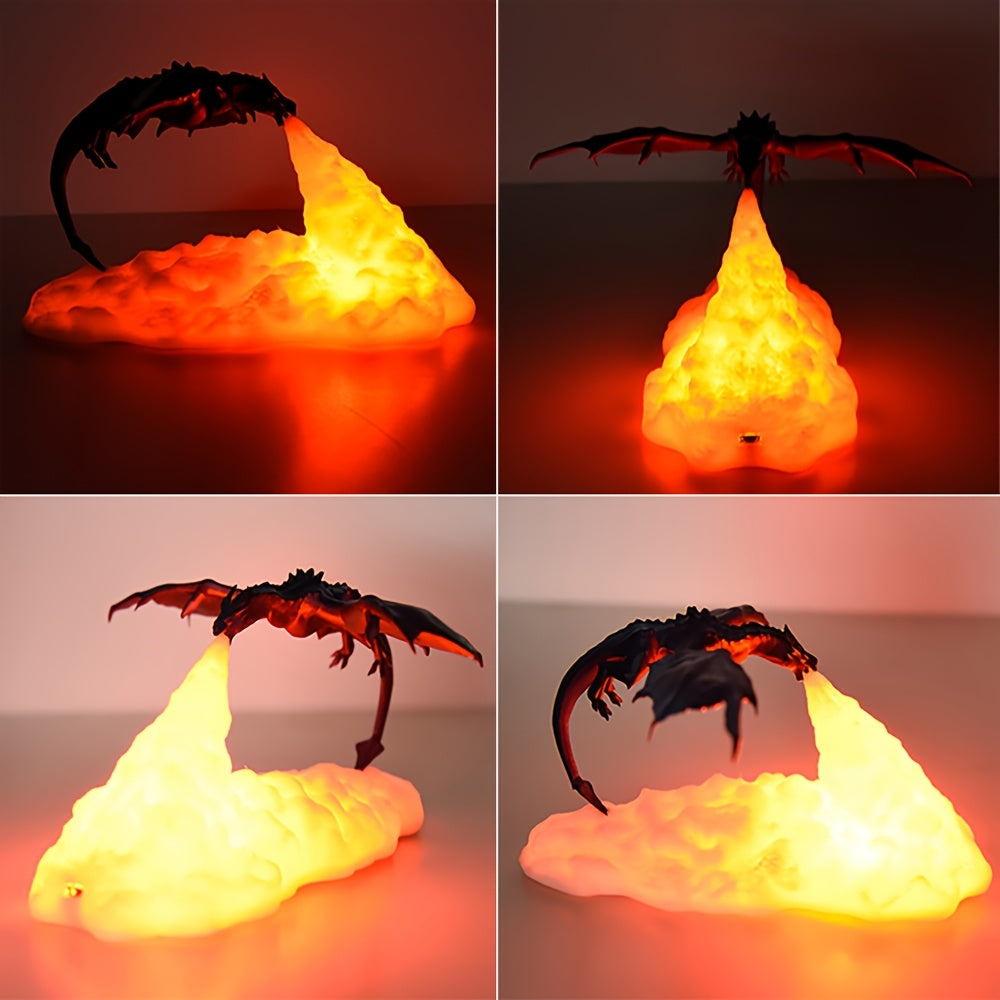 Tnessential Flying Dragon LED Night Light 3D Decor