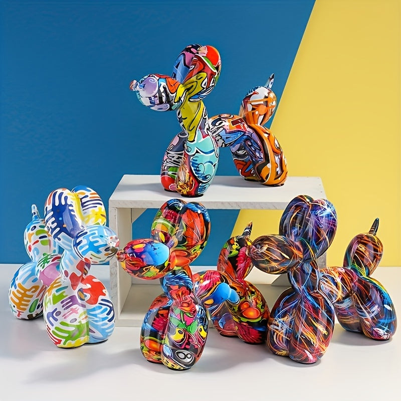 Tnessential Cartoon Balloon Dog Sculpture 3D Decor