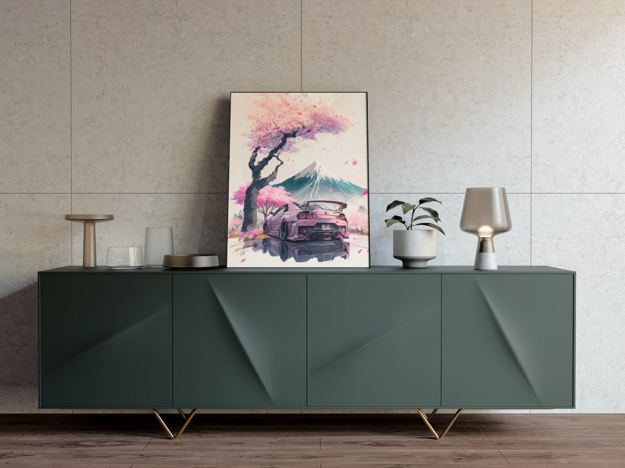 AESTHETIC JDM CAR CANVAS POSTER