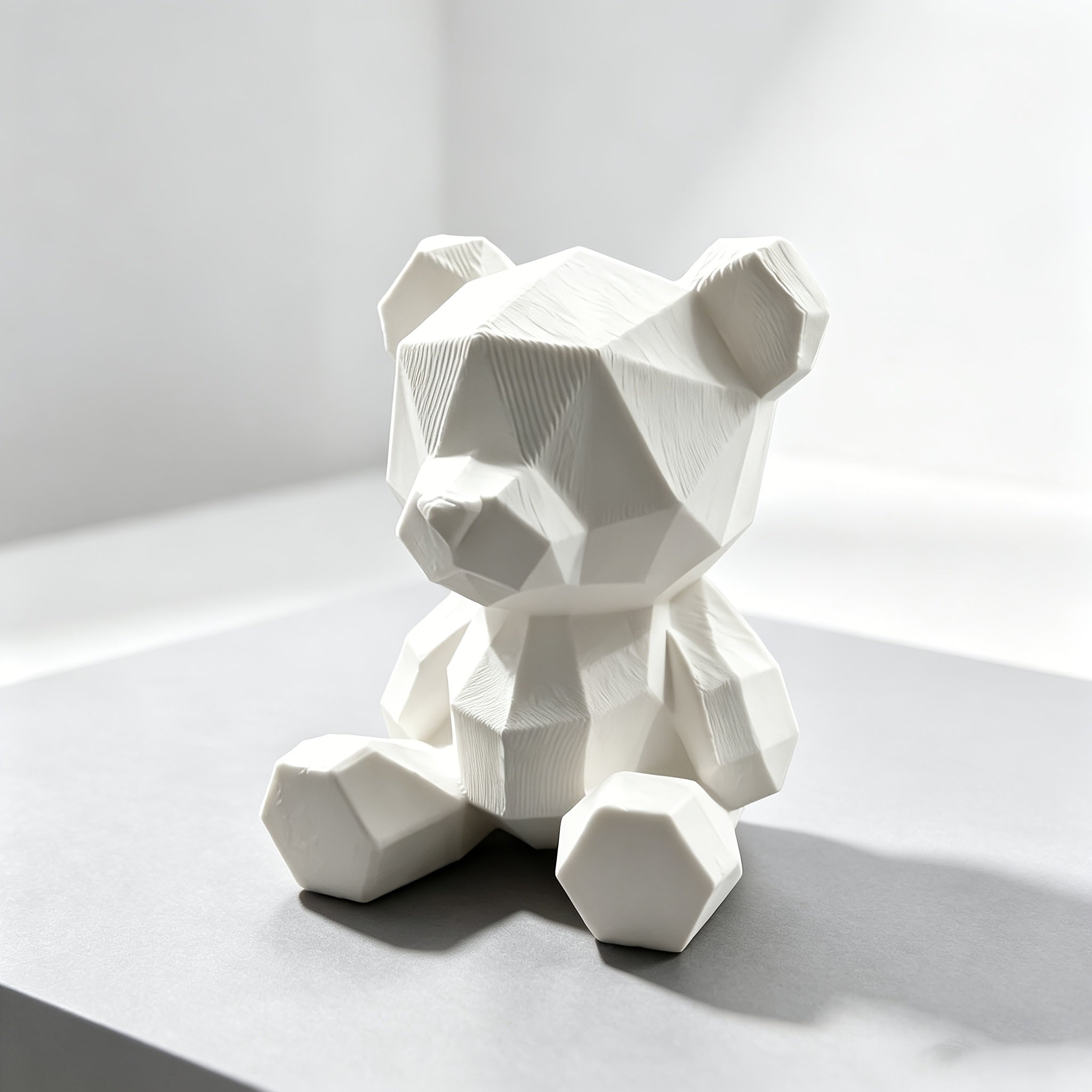 Tnessential Three-dimensional Printing Low Polygon Bear Statue 3D Decor