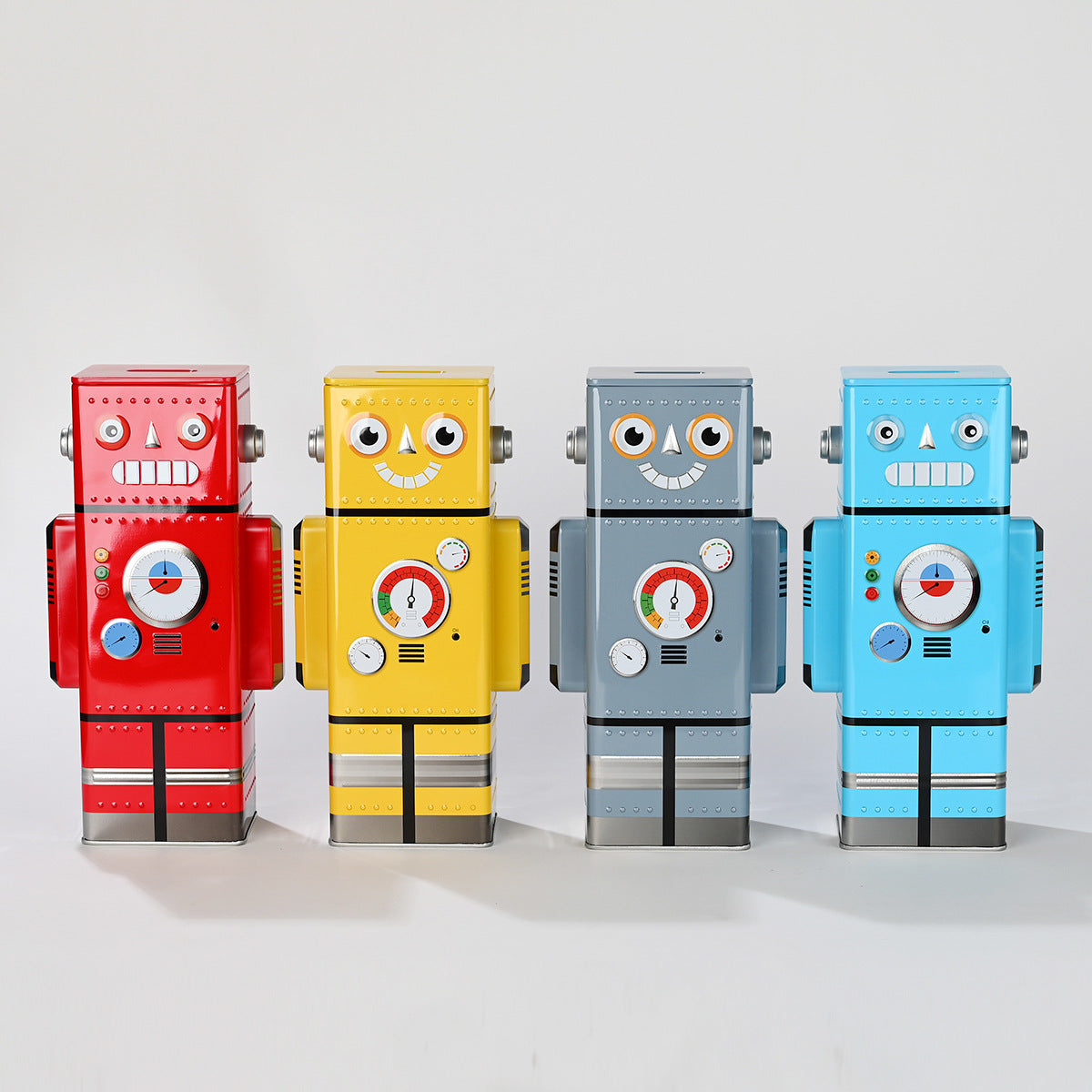 Tnessential Cute Cartoon Robot Iron Decorative Box 3D Decor