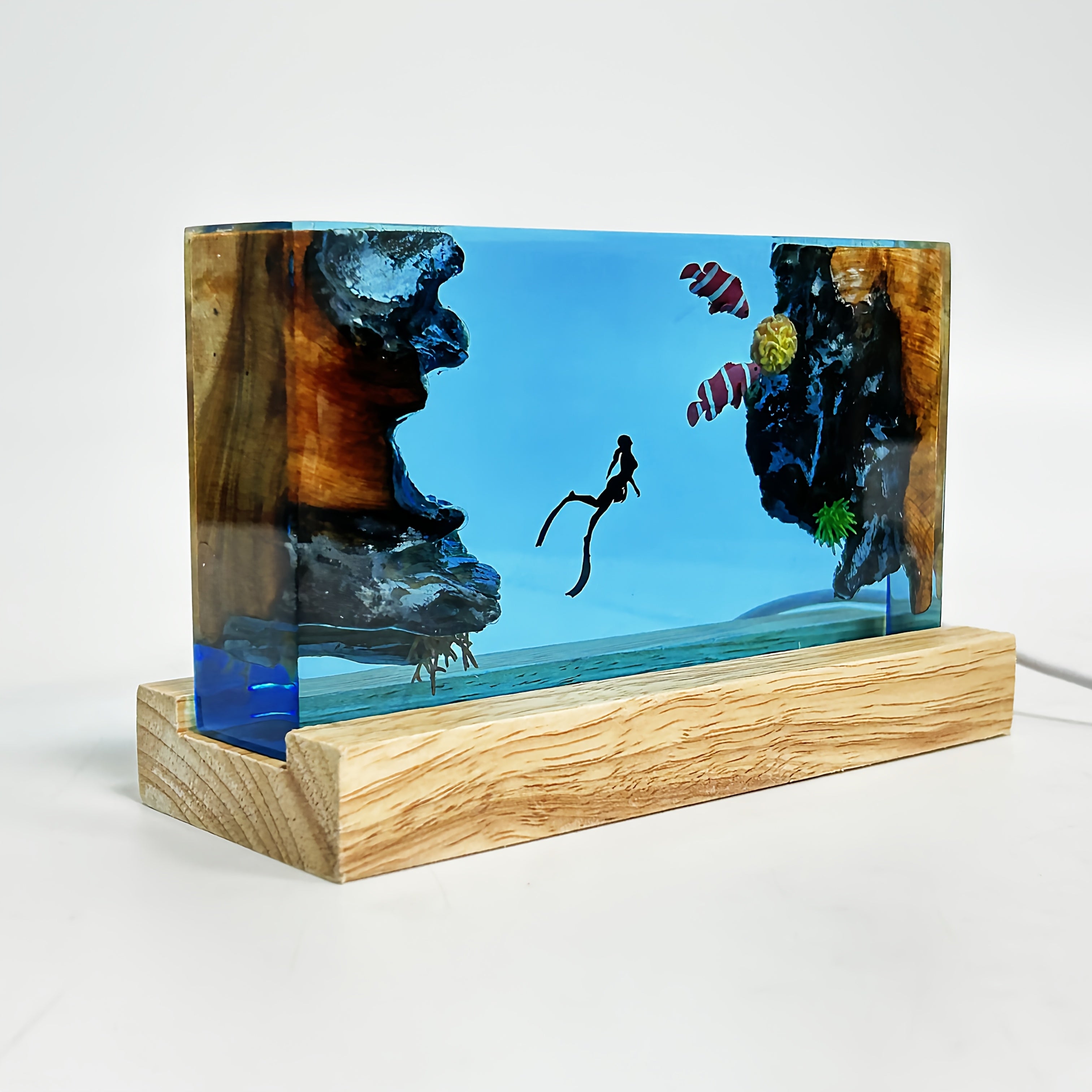 Tnessential Handcrafted Ocean Resin Art Pieces 3D Decor